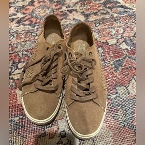 TOMS suede brown sneakers